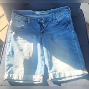 Old Navy Light Blue Bermuda Style Jean Shorts